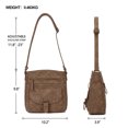 thumbnail image 2 of KouLi Buir Crossbody Purses for Women PU Leather Shoulder Handbags Multi Pockets Straw Weaving Design, 2 of 7