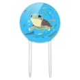 thumbnail image 1 of Acrylic Cute Turtle Swimming with Fish Cake Topper Party Decoration for Wedding Anniversary Birthday Graduation, 1 of 6