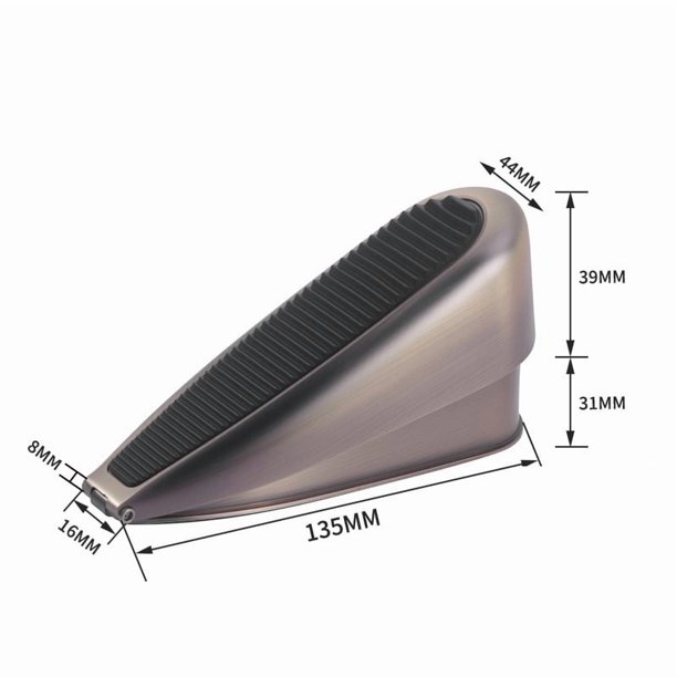 Tapón de puerta con resorte de aleación de zinc: dispositivo de tope de puerta anticolisión for uso doméstico y de oficina