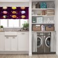 thumbnail image 5 of LALILO Kitchen Curtain Valance Food Planet Galaxy Fantasy Rod Pocket Window Curtain 52"x 18" Set of 2, 5 of 5