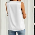 thumbnail image 5 of PFRNLF Womens Satin Tank Tops Pleated Business Casual Outfit Summer Sleeveless Dressy Work Blouse, 5 of 9