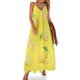 thumbnail image 1 of Vestido sin mangas de limones en amarillo Ropa de mujer Traje de verano de mujer Vestidos elegantes de mujer para boda, 1 of 7