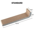 thumbnail image 2 of FurHaven Pet Products Wall-Mounted Corrugated Cat Scratcher with Catnip - Gray with White Print, Standard Size (2PK), 2 of 12