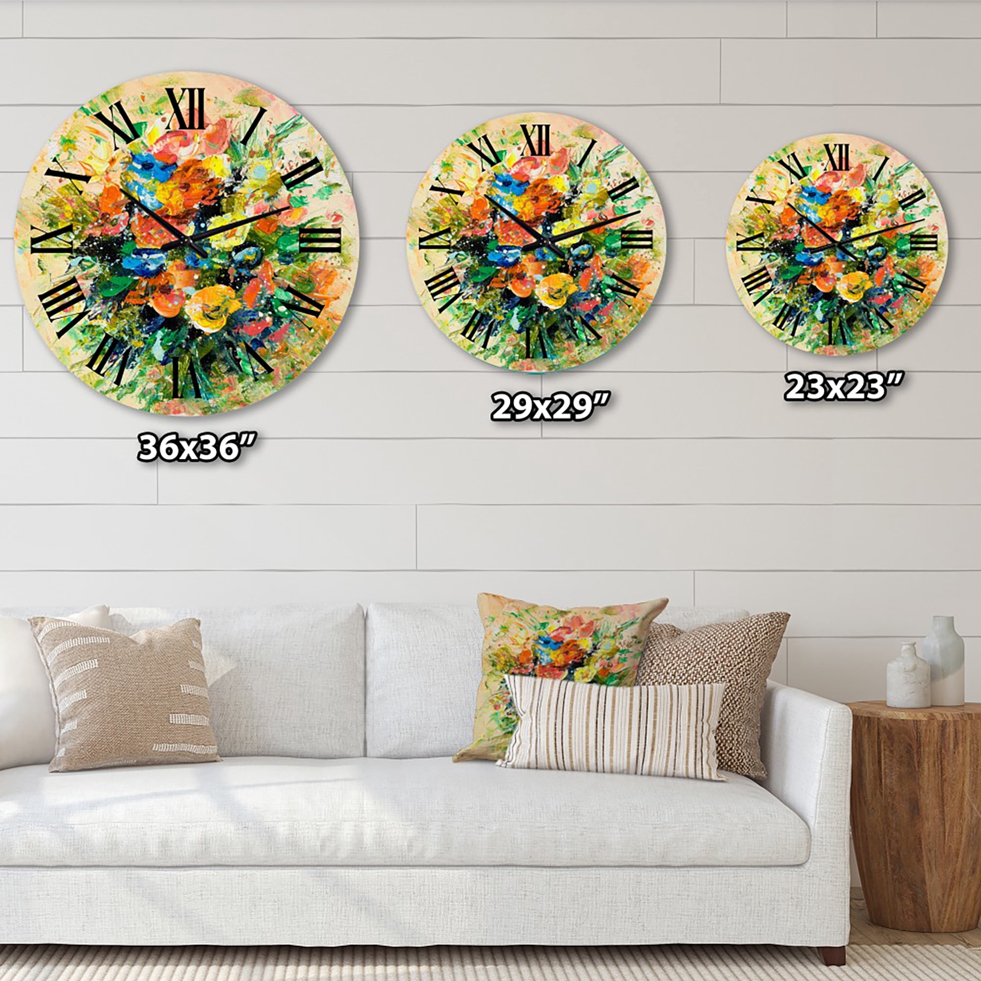 Designart 1 in Quartz Traditional Wall Clock