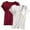 Wine-20, variant on Frnrwgo 2PC Womens Pajama Tops Built-in Cup Soft Solid Color Homewear，Cozy Crewneck Short Sleeve Lounge Tops