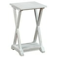 thumbnail image 2 of eHemco X-Farmhouse End Table Side Table with Storage Shelf, White Wash, 2 of 5