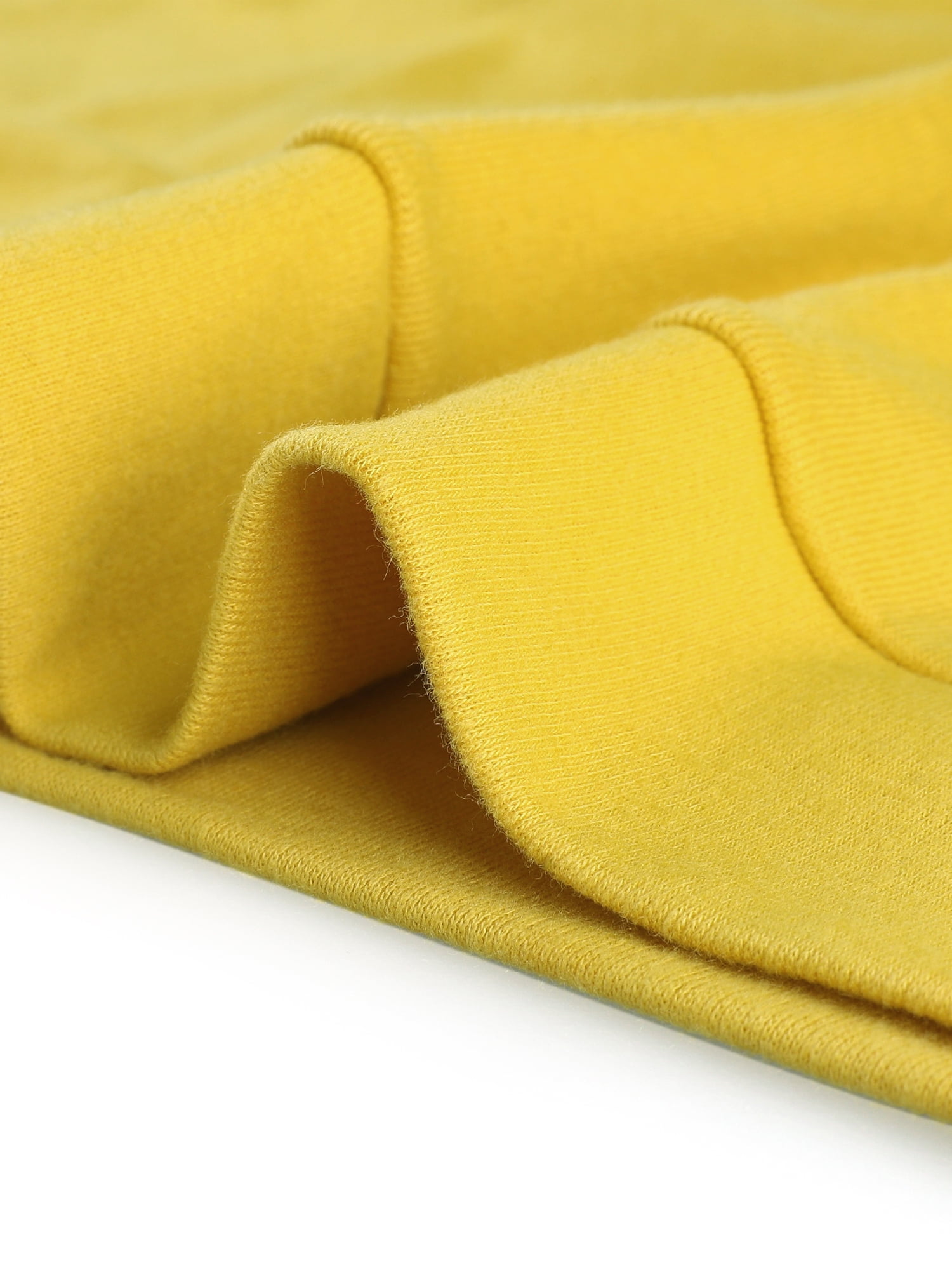 DARING DIVA Women's Cowl Neck Side Ruched Tunic Top L Yellow