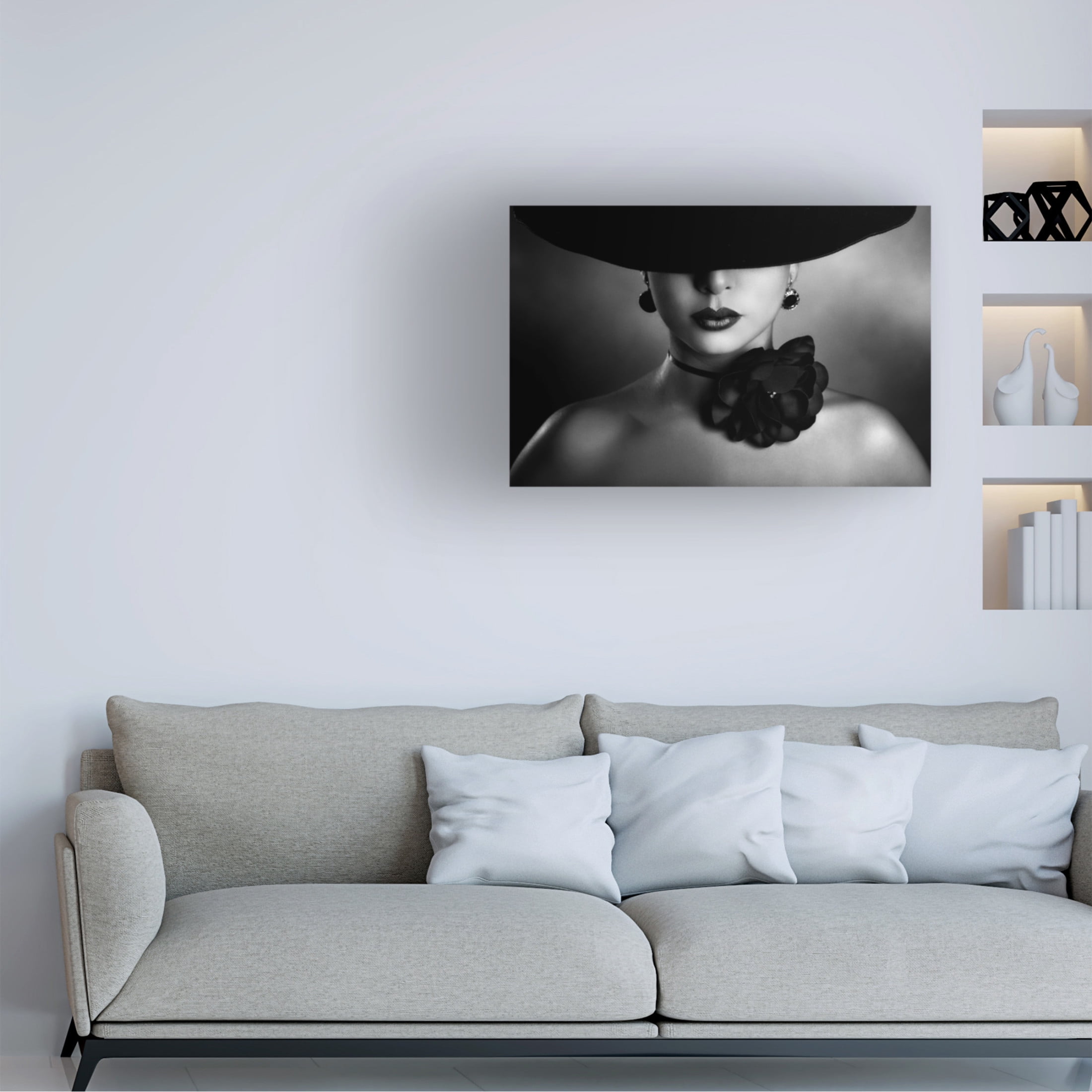 Canvas Wall Art - Peppe Tambe 'Enigma' Wall Art for Living Room, Bedroom, or Office D?cor by Trademark Fine Art - 47 x 30 Inches