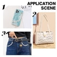 thumbnail image 3 of 3 Styles Beaded Cell Phone Charms Pearl Chain Decoration Lanyard Cute Wrist Strap Universal Mobile Finger Strap Grip Holder With Screws Case, 3 of 5