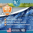thumbnail image 3 of SmartLine 15' x 30' Oval Stone Harbor Unibead Above Ground Swimming Pool Liner, 52" Height, 25 Gauge, 3 of 6