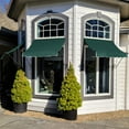thumbnail image 2 of Awntech 8.38 Ft Charleston Sloped Fixed Awning with Scrolled Iron Arms (100.5in x 24in x 24in), Forest, 2 of 3
