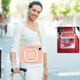 thumbnail image 4 of Allytechgroup Protective Case for Apple iPad 11th 10th Generation 2025 2022 10.9 Inch, Rotating Stand Shoulder Strap Handle Pencil Holder Tablet Case for iPad 10.9" Inch 11th 10th Gen, Pink, 4 of 8