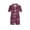 Burgundy, variant on Zwiiyzr 2Y-13Y Toddler Baby Boys Girls 2-Piece Button Down Pajama Set Casual Short Sleeve Top and Pants Sleepwear Loungwear for Unisex Burgundy