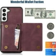 thumbnail image 5 of for Samsung Galaxy S22 Crossbody Wallet Case for Women, Bling Glitter PU Leather Phone Case with RFID Blocking Card Holder Cover for Samsung Galaxy S22 SZ Red, 5 of 18