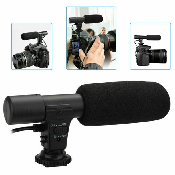 cure Second grade Tutor Camera Microphone, Video Microphone for DSLR Interview Shotgun Mic for Canon  Nikon Sony Panasonic Fuji Videomic with Windscreen 3.5mm Jack - Walmart.com