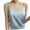Blue, variant on Uaswgudfs Women's Close Fit & Comfortable Silk Satin Camisole Top - V-Neck Sleeveless Nightwear & Pajama Pink Tanks