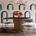 thumbnail image 6 of TOV Furniture Kim Performance Grey Velvet Dining Chair, 6 of 6
