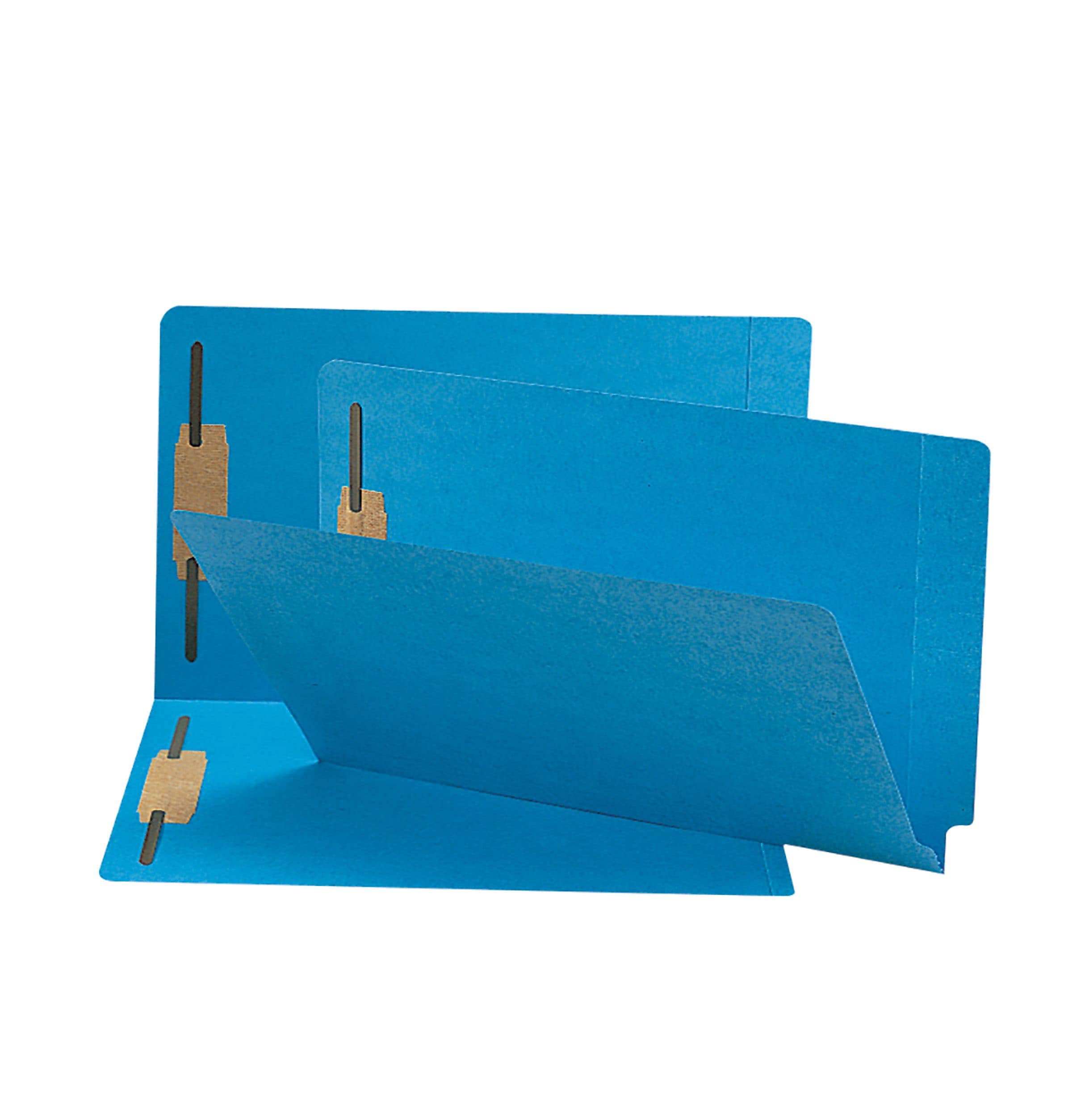 Smead 25140 Green End Tab Colored Fastener File Folders With Reinforced Tab 