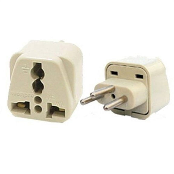 Travel Universal Plug Type J for Swiss, Switzerland - 2 Pack(2PK-WA11A)