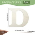 thumbnail image 2 of 14.8 x 15.3 Inch Wooden Letter D Wood Letter Cut Outs Blank MDF Large Alphabet Unfinished Paintable White Piece Board Sign, 2 of 7