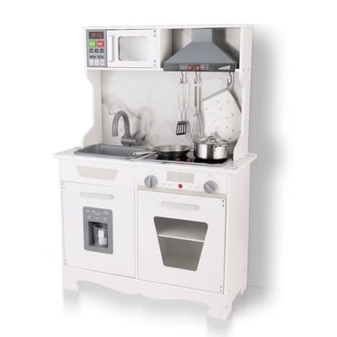 Classic Toy Children's Pretend Wooden Vintage Kitchen - Realistic Play ...