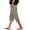 Khaki, variant on Capri Pants for Women Spring Summer Relaxed Fit Lightweight Elastic Waist Straight Leg Cropped Pants Capris with Pockets