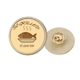 thumbnail image 1 of Barbacoa, comida, pescado. Broche de oro metálico circular, 1 of 3