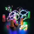 thumbnail image 3 of Luces LED de corcho para botellas de vino Dicasser (24/20/12/10/6/5/4/3/2/1 paquete), funciona con pilas, con forma de estrella de alambre de cobre plateado., 3 of 8
