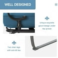 thumbnail image 5 of SOLAURA 7-Piece Patio Furniture Outdoor Metal Conversation Set (2 Spring Chairs, 2 Patio Chairs, Loveseat with Coffee Table and Side Table) - Peacock Blue, 5 of 7