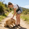 thumbnail image 4 of Fesfesfes Dog Treat Training Pouch Dog Treat Bag with Waist Shoulder Strap Bulk Convenient Pouch Drawstring Closure Holder Built-in Poop Bag Dispenser, 4 of 6