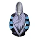 thumbnail image 3 of Sudadera de otoño para hombre, con estampado de skateboarding y lobo codicioso, aullando y luna, sudadera con cremallera, sudadera informal para hombre, 3 of 4