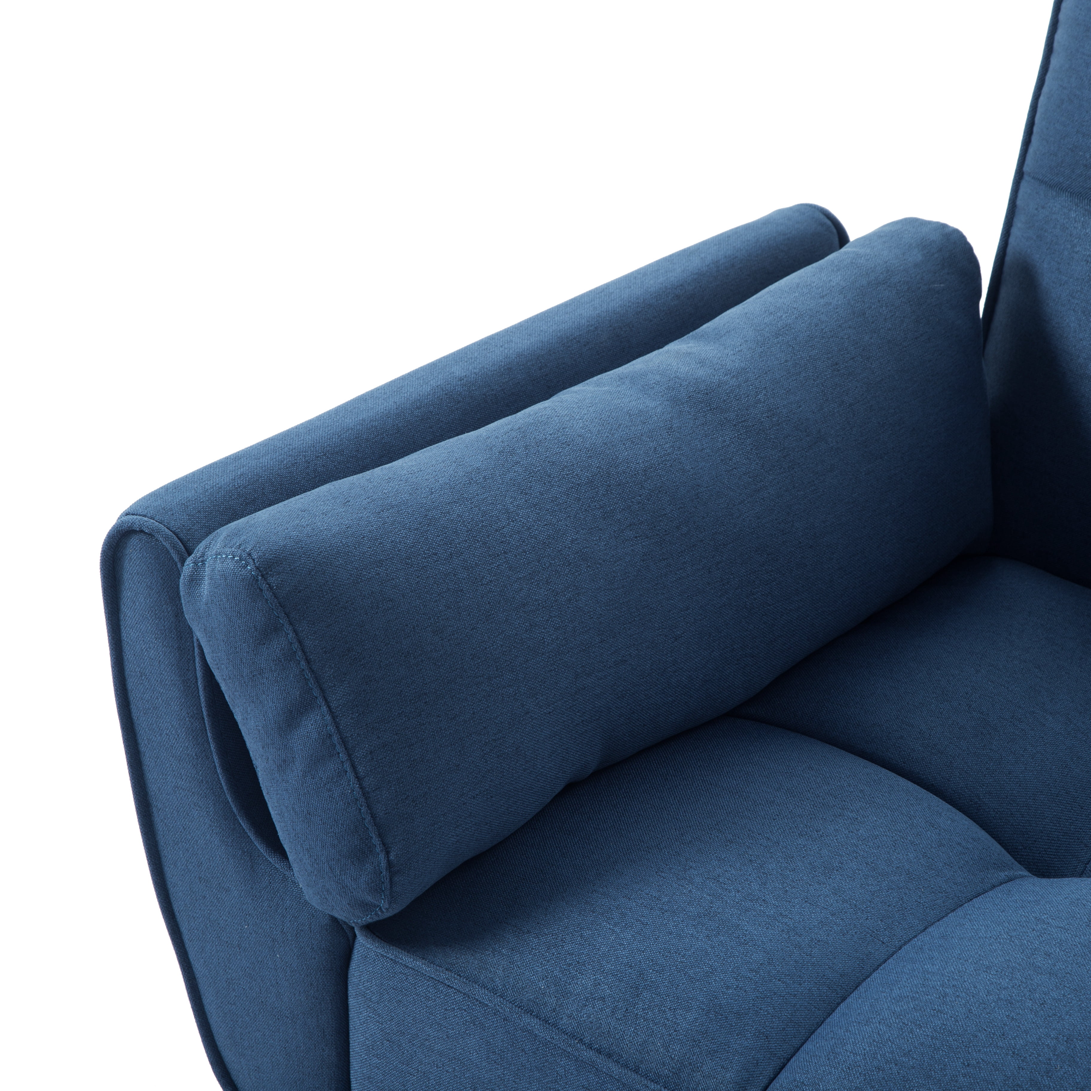 Gewnee 75.2”Convertible Futon Sofa Bed,Tufted Sleeper Couch with 3-Angle Adjustable Split Back,Upholstered Loveseat for Small Spaces & Guest Rooms.Dark Blue
