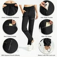 thumbnail image 5 of Women'S Hiking Pants Quick Dry Lightweights Water Elastic Waist Cargo Pants for All Seasons Black XXL, 5 of 7
