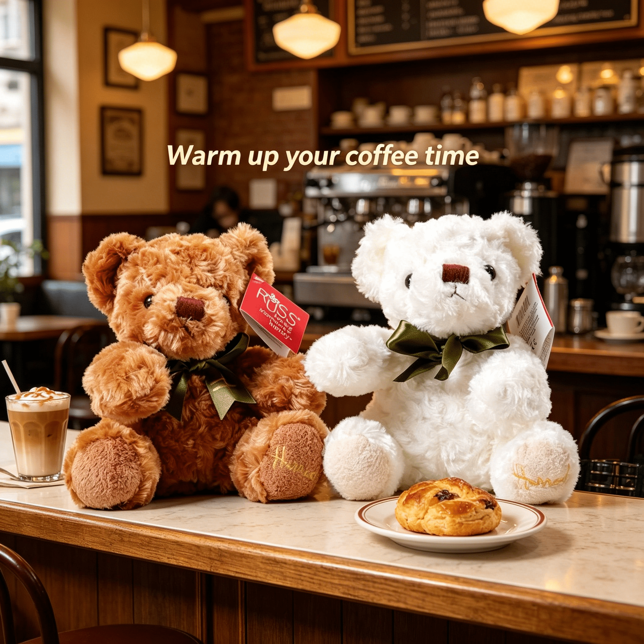 BESTSKY 2026 New Weighted Stuffed Animals 20Cm Teddy Bear Baby Stuff Soft Touch Detailed Stitching Cute Stuff Light Brown for Playtime Bedroom Home Decor Children'S Gifts Relaxation.