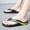 #0011-Green, variant on Mens Sandals Slippers Beach Flip Flops with Arch Support Comfort Beach Thong Sandals Indoor Outdoor Comfort Fit Lightweight Ultra Soft Gift
