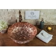 thumbnail image 6 of 100% Solid Engraved Copper Vessel Sink with Floral Design | Handmade Artistic Vanity Bowl for Bathroom & Kitchen | Decorative Hammered Copper Wash Basin | Durable, Easy to Clean & Eco-Friendly, 6 of 9
