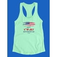 thumbnail image 3 of Happy Fourth  Of July Racerback Tank Women -Image by Shutterstock, Female Large, 3 of 4