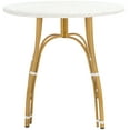 thumbnail image 2 of SAFAVIEH Kylie Outdoor Patio Rattan Bistro Table, White, 2 of 9
