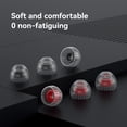 thumbnail image 2 of Estructura de Doble Soporte Auriculares Tapones para los Oídos con Memoria Tapones para los Oídos de Silicona 3 Pares de Auriculares Tapones para los Oídos Talla S Negro, 2 of 5