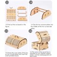 thumbnail image 4 of Rompecabezas de madera 3D caja de música clásica decoración del hogar juguetes educativos de madera duraderos portátiles para niños, 4 of 5