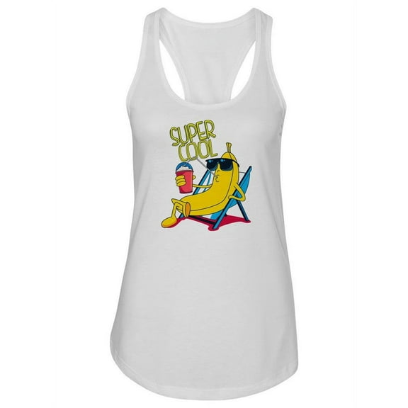 Cool Banana Cartoon Tank Women -Image by Shutterstock, Female x-Large