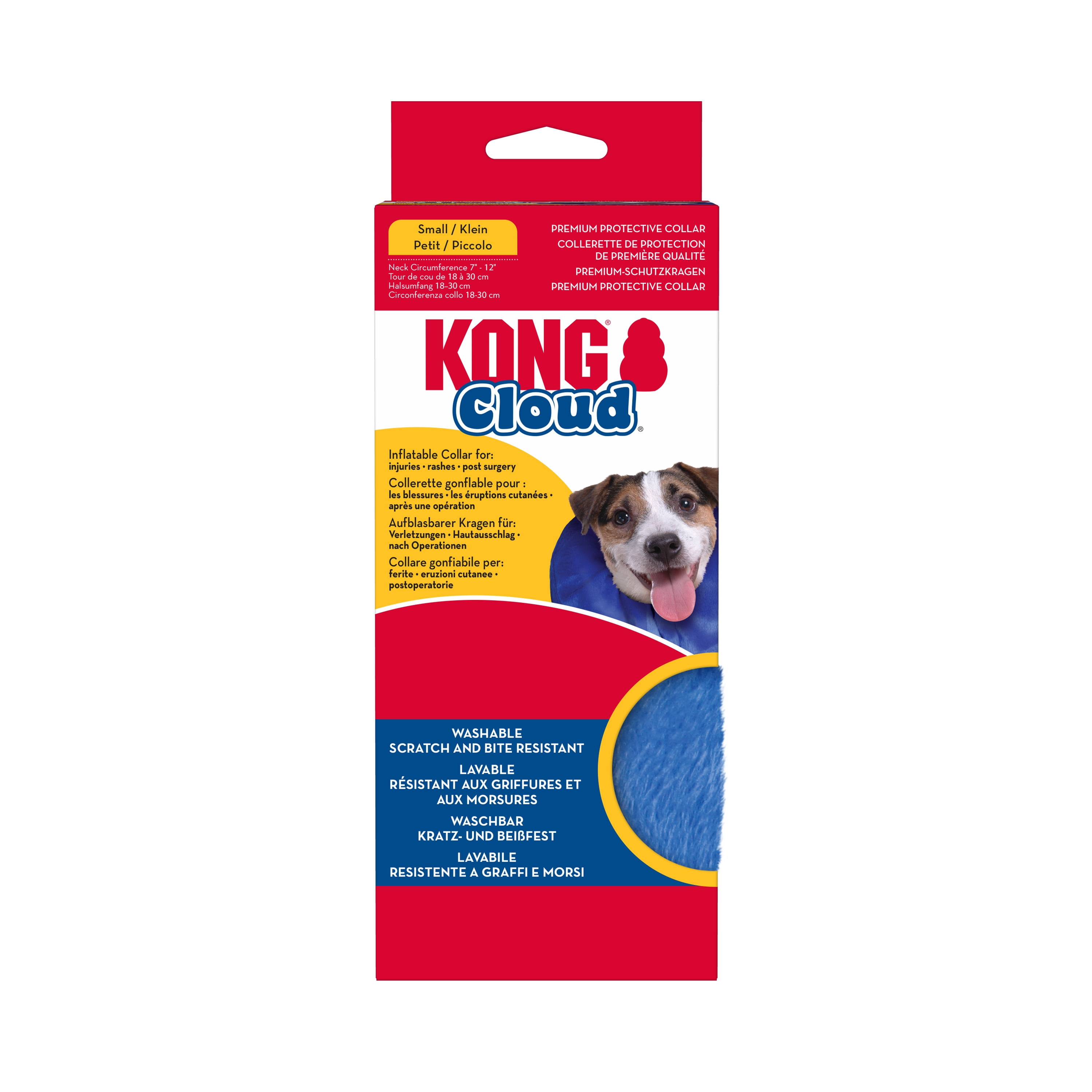 KONG® Cloud Recovery Collar, Scratch and Bite Resistant , Small, for Dogs Up to 20 lbs