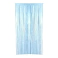 thumbnail image 1 of Yuarrent 1x2m lámina de Metal flecos cortina flecos telón de fondo fotografía accesorios cumpleaños boda fiesta decoraciones suministros Kits de decoración para fiestas azul claro Yuarrent HA2106-06, 1 of 4