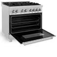 thumbnail image 5 of ZLINE 36 in. Professional Dual Fuel Range in DuraSnow Stainless Steel with Blue Gloss Door (RAS-BG-36), 5 of 5