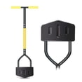 thumbnail image 5 of 42-Inch Edger Lawn Tool, Heavy Duty Lawn Edger, Half Moon Steel Saw-Tooth Blade with Wide Footplate & Ergonomic T-Grip Handle, Manual Border Grass Edger for Lawn, Sidewalk & Garden Landscaping, 5 of 8