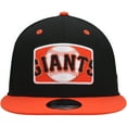 thumbnail image 2 of Men's New Era Black/Orange San Francisco Giants Logo Zoom Trucker 9FIFTY Snapback Hat, 2 of 5