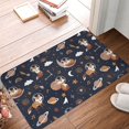 thumbnail image 2 of Non Slip Door Mat, Space Music Fox Fast Drying Bath Tub Mats, Absorbent Bathroom Rugs Entrance Welcome Mat, Bath MatS for Tub, Floor, Home, Kitchen, Hotel,16x24in, 2 of 6