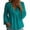 Blue#workout tops long sleeve women, variant on Linen Shirt for Women Plus Size Dressy Casual Layered Ruffled V Neck Shirts Flare 3/4 Sleeve Loose Fit Gauze Blouses Yellow,XXXL