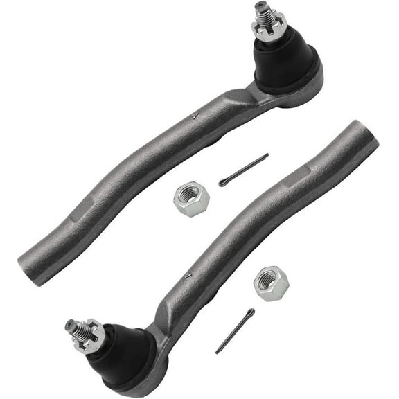 Detroit Axle - Front Outer Tie Rods for 2011-2017 Nissan Juke 2011-2014 Nissan Leaf,  Replacement 2 Outer Tie Rods Assembly