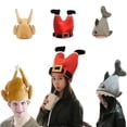 thumbnail image 1 of Funny Holiday Party Electric Turkey Hat, Christmas Hat, Shark Hat, 1 of 5